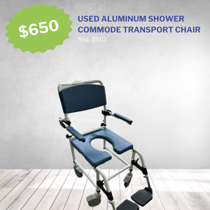 Aluminum Rehab Shower Commode (Used)